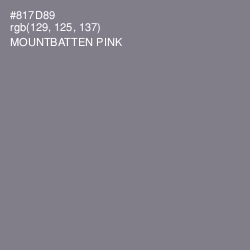 #817D89 - Mountbatten Pink Color Image
